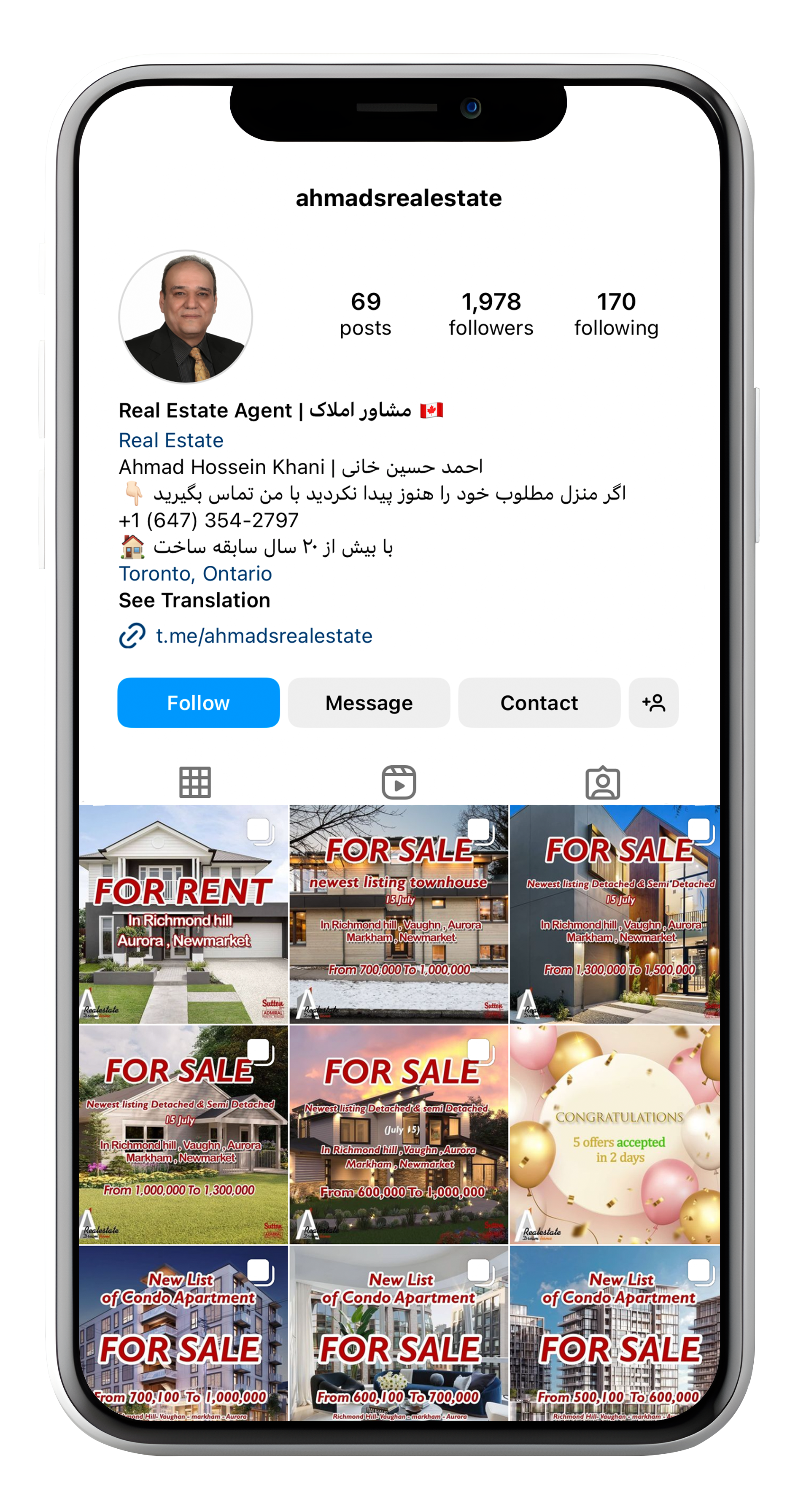 ahmad real estate Social Media