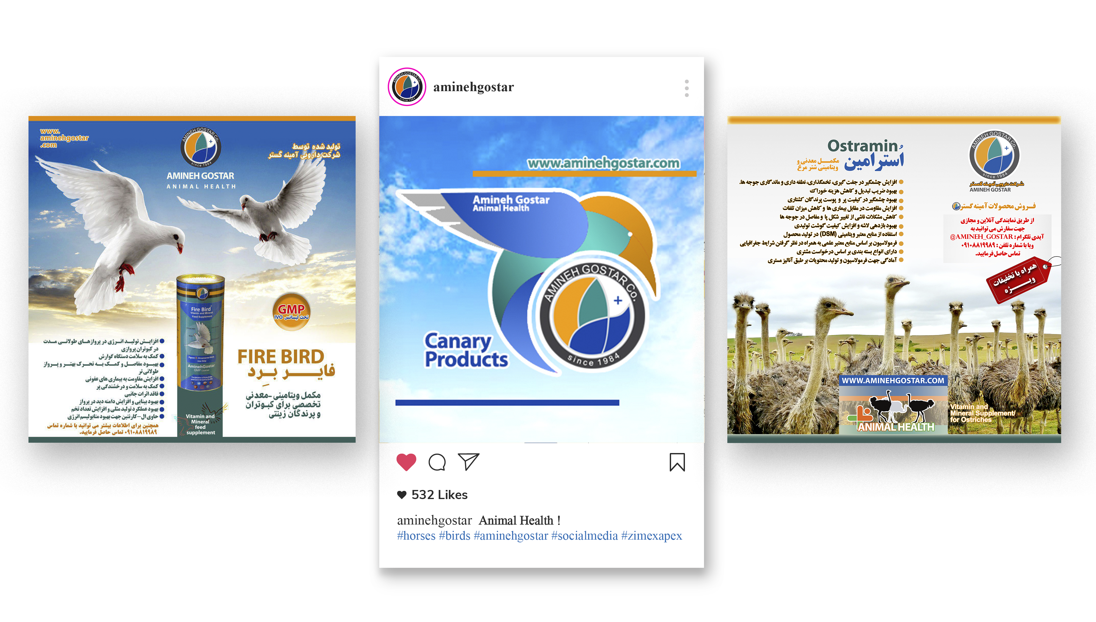 slide post design amineh gostar by zimex apex