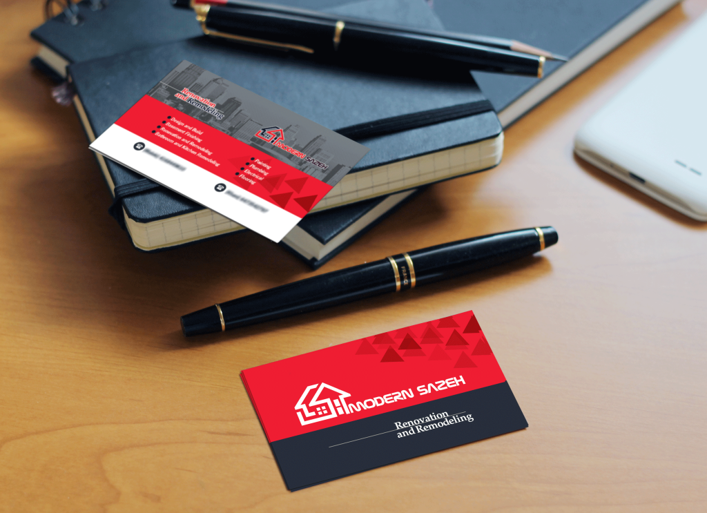 modern sazeh business card design by zimex apex