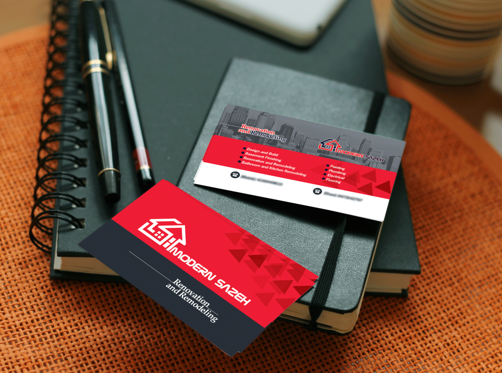modern sazeh business card design by zimex apex