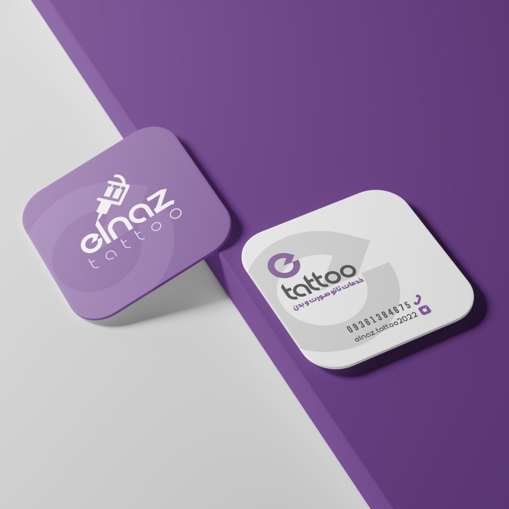 elnaz tattoo artist business card design by zimex apex