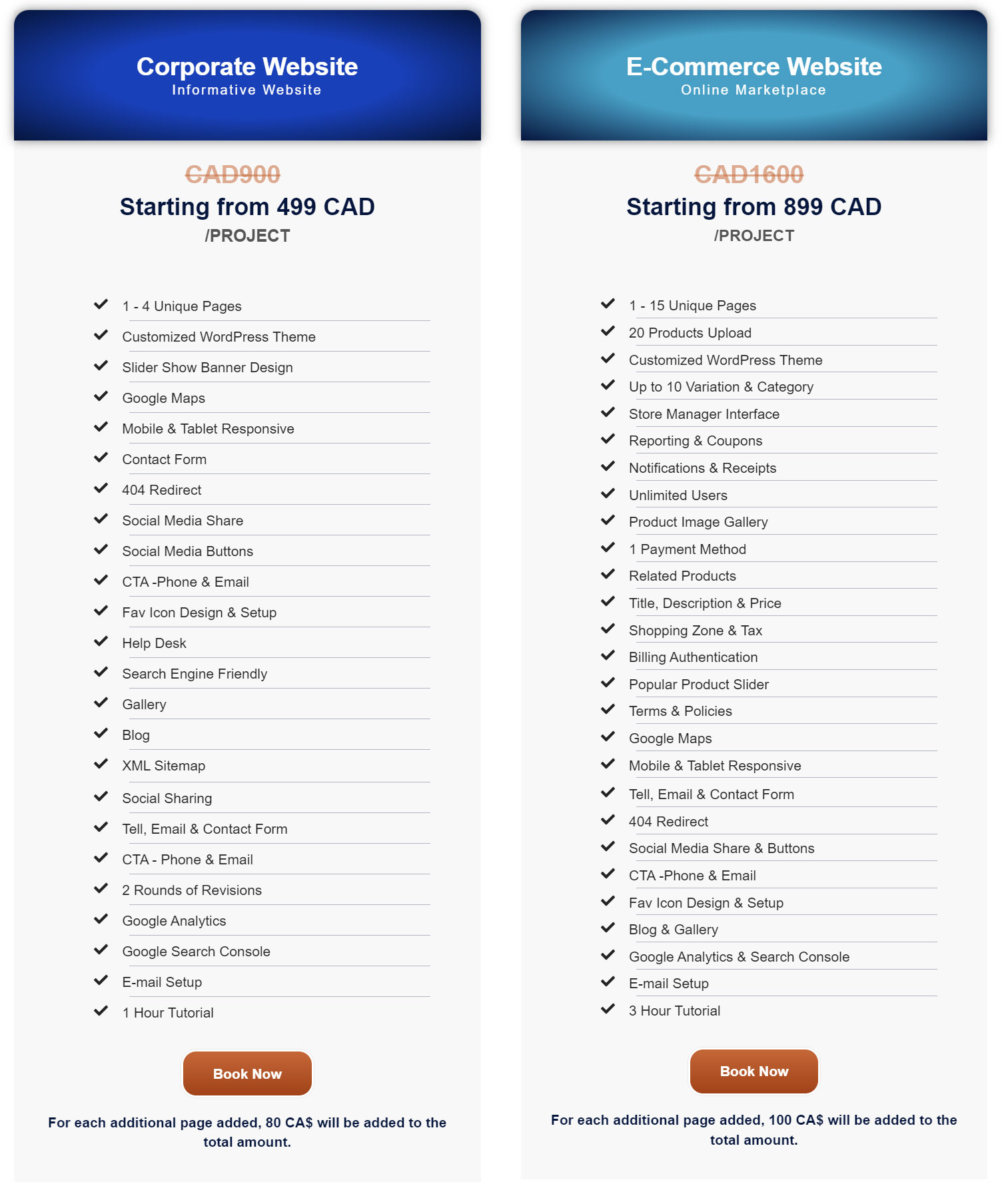 Affordable website design packages Zimex Apex
